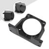 AC Getriebemotor Montagehalterung, Schwarz Mini Einphasenmotor Aluminiumlegierung Halterung anwendbar für 110V 180W-370W Variable Geschwindigkeit