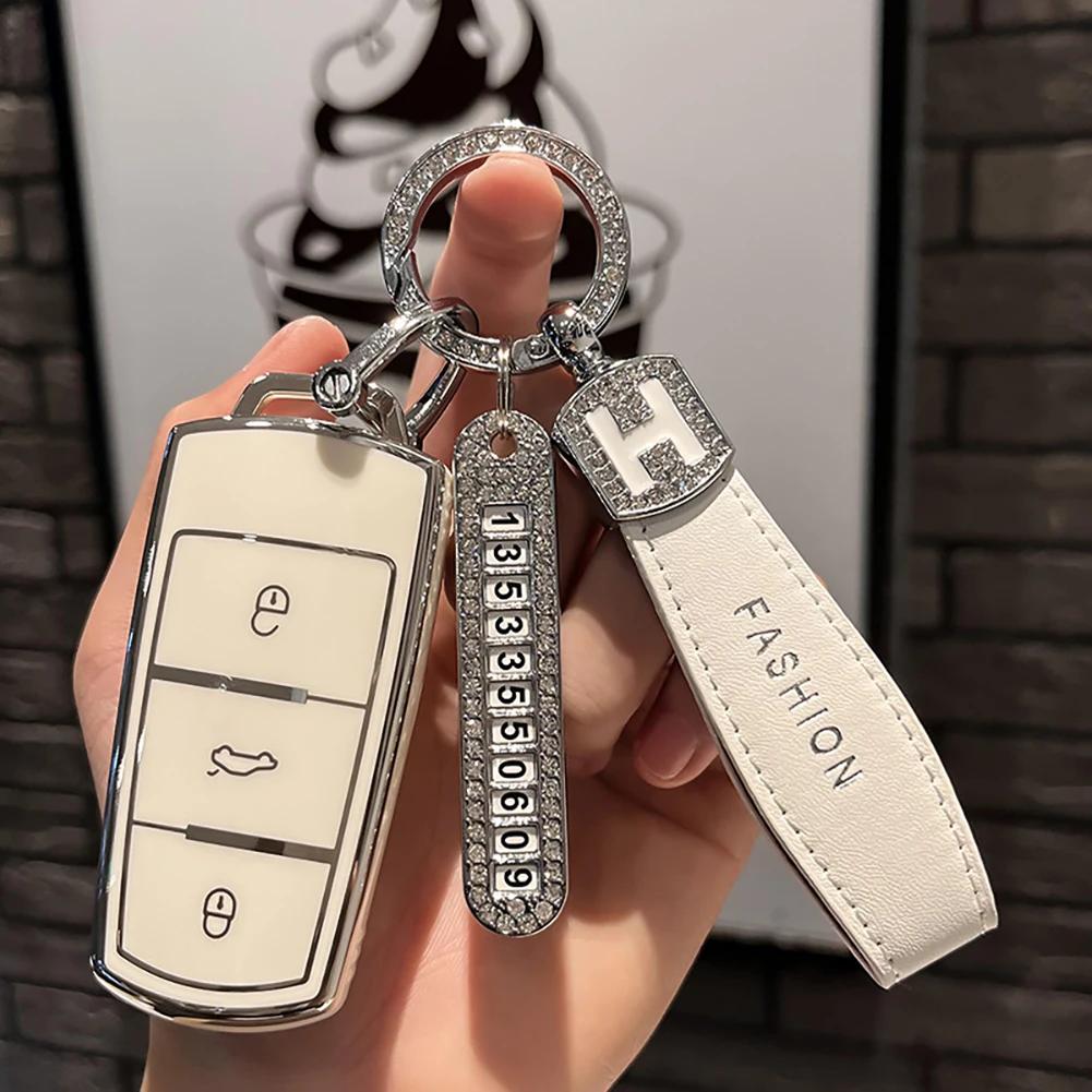 Nueva funda protectora de TPU para llave de coche de moda para Volkswagen VW CC Passat B6 B7 Passat 3C CC Maogotan R36 B5 B7L, accesorios para coche