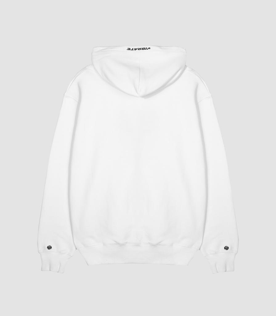 V Checking Hoodie (White)