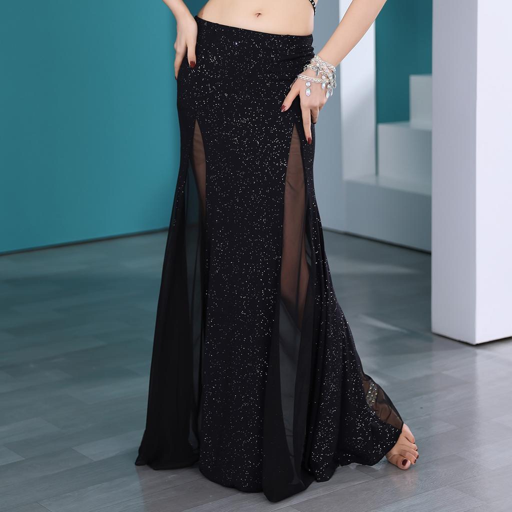 Belly Dance Summer Practice Outfit Fish Tail Skirt Set Water Gauze Eastern Dance Performance Outfit Group Outfit