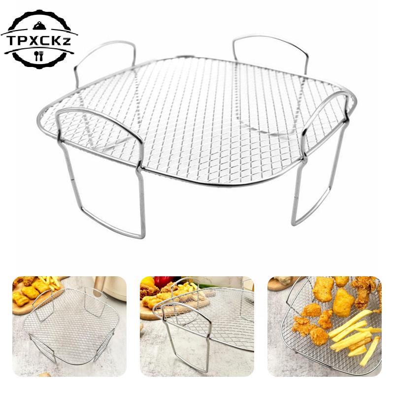 Multifunctional Roasting Rack Airfryer Dehydrator BBQ Rack Steamer Roasting Cooking Tools Air Fryer Accessories Stainless Steel