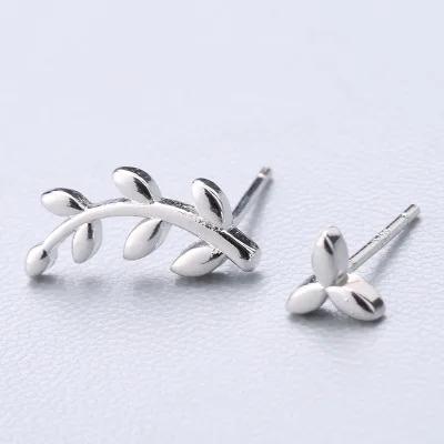 100% 925 Massiv Echtsilber Piercing Herz Krone Liebe Biene Ohrstecker Für Frauen Mädchen Brincos pendientes Brincos