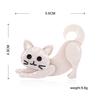 Blucome New Acrylic Cat Brooches For Women Enamel Suit Bag Decoration Handmade Lovely Animal Brooch Pins Fashion Corsage Gift