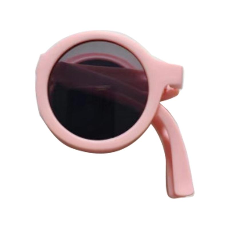 Upgraded Kids Toddler Sunglasses Foldable Pocket-size Kids Round Sunglasses Gift