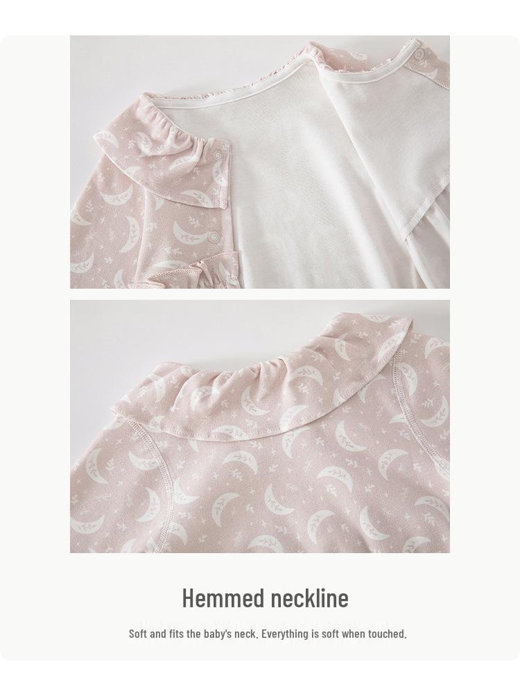 Neugeborenen Prinzessin Strampler für Mädchen, Frühling/Herbst, Einteiler, Reine Baumwolle, Klasse A, Größe 59