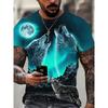 3D animal T-shirt short sleeved T-shirt