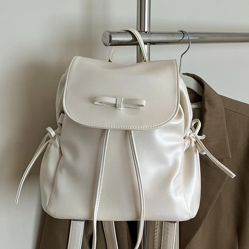 This Year's Popular Fashion Korean Version of Sweet Bow Casual Backpack 2025 Summer New Fashion Versatile Backpack