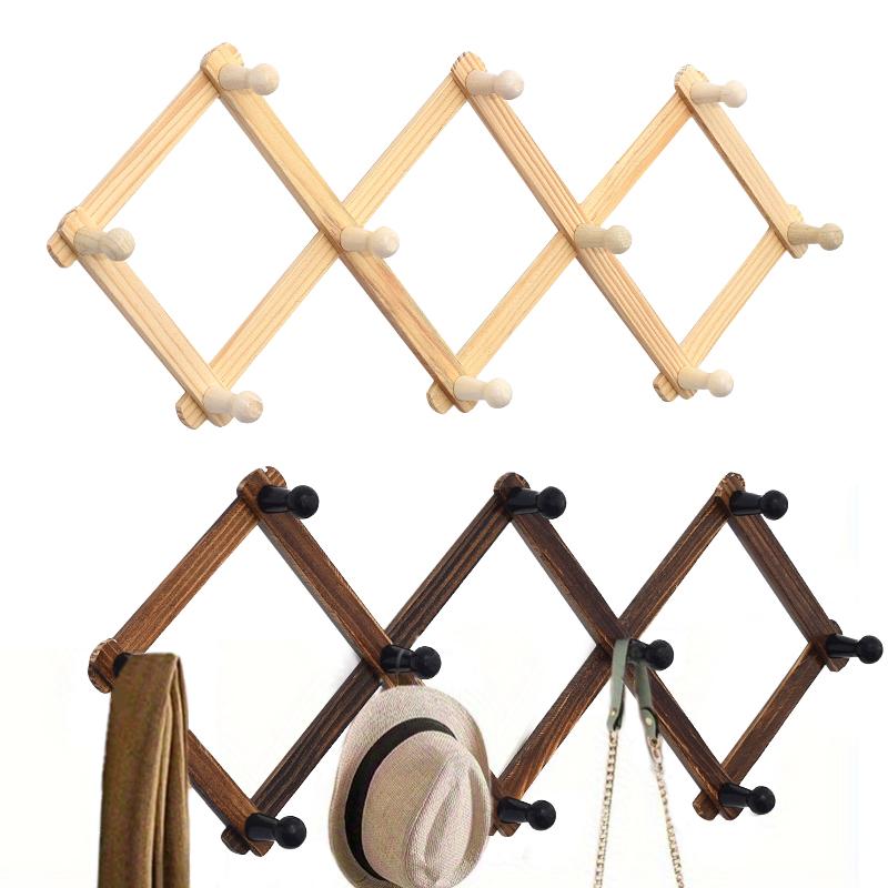 1Pc Rows Of Behind The Door Hooks Bathroom Wall Mounted Coat Racks Living Room Telescopic Movable Coat Rack Bedroom