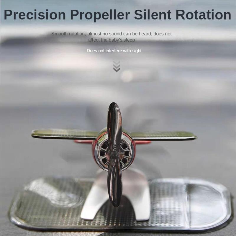 Car Air Freshener Smell In The Styling Solar Airplane Model Center Console Decoration Auto Fragrance Air