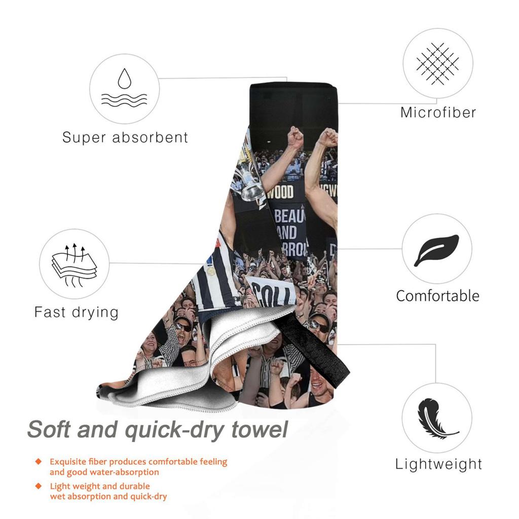 Daicos Brothers Premiership Trophy Collingwood Beach Towel Soft Microfiber Quick Dry Absorbent Quick Towels For Pool