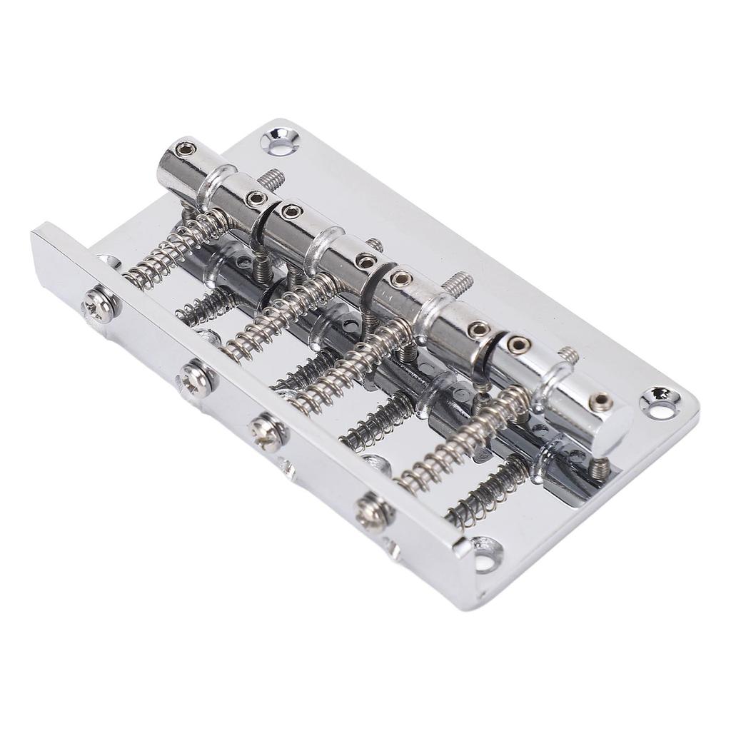 4 String Electric Bass Bridge Metal Vintage Style Fixed Guitar Bridge with Saddle 86MM