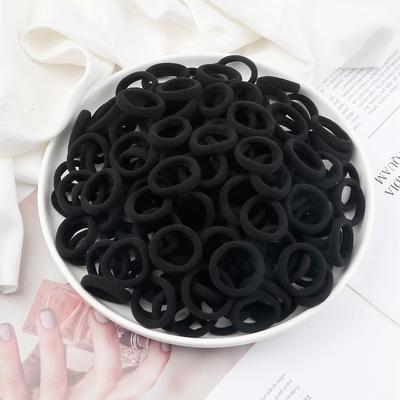 20/30/50/100/200 buc. Bentiță colorată pentru păr Negru Gri Elastic de cauciuc Nailon Elastic de păr Coadă de cal Coafură Scrunchies Accesorii de păr