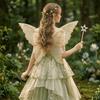Sparkling Wings Wreath Elf Ear Set Foldable Fairy Cosplay Set Butterfly Wings Set  Themed Party