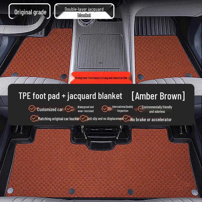 TPE All-Weather Floor Mats for Buick: Envision PLUS, Regal, LaCrosse, Excelle e5, Verano, Blue 6