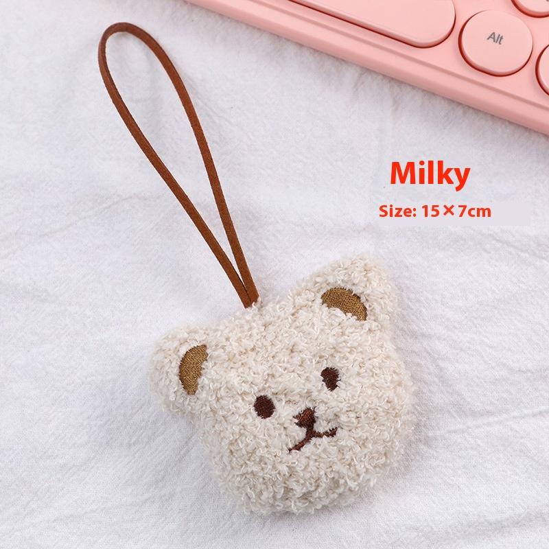 1Pc Cute Baby Name Tag Cartoon Bear Doll Bag Kindergarten Backpack Pendant Baby Newborn Bag Ornaments Keyrings