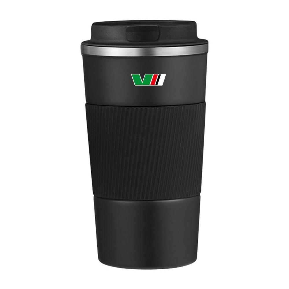 Car Thermos Cup Coffee Mug Stainless Steel Coffee Thermos Mug Badge For Skoda S VII Yeti Kamiq Kodiaq Karoq Octavia Fabia Rapid