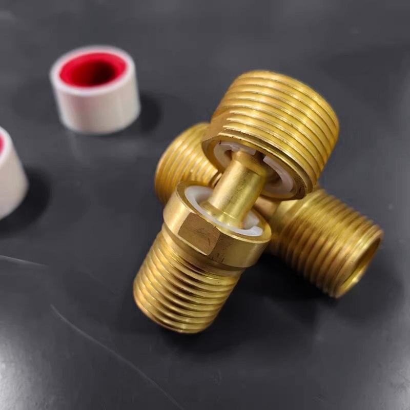 Strong Brass Thread Nipples Adapters Angle Adjustment Shower Faucet Adapters Simple Installs for Valves Connection