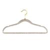 Acrylic No-Trace Women's Hanger - Transparent Crystal Gold Powder Design for Home Use.