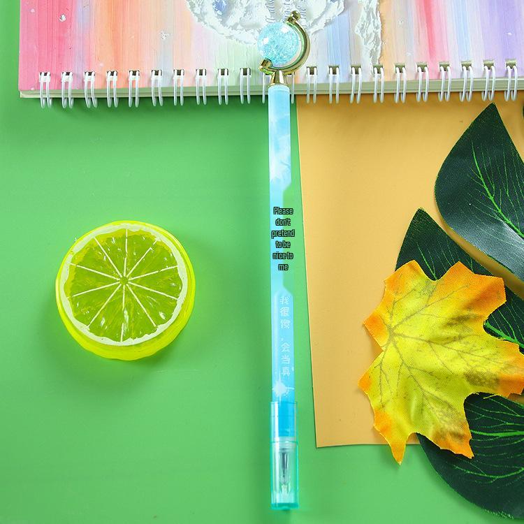 Starry Sky Crystal Globe Gel Pen - Cute, Creative Stationery for Students