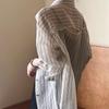 Large Size Ice Silk Striped Shirt for Women In Summer Thin Breathable Versatile Sunscreen Cardigan Jacket,Top