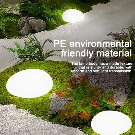 Solar Cobblestone Pathway Light, Garden Rock Solar LED Light, Waterproof Outdoor Stone Light for Patio Lawn Yard Porch