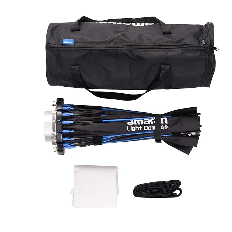 Aputure Amaran Light Dome 60 Soft Box Diameter 60cm Bowens Mount Folding Umbrella Type 60ds/xs 150C/300C 100ds/xs Applicable To Bowens Mount Lights