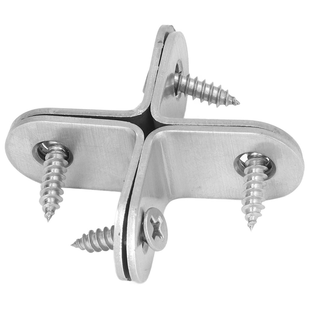 20Pcs L Bracket Corner Brace Stainless Steel with Screw Set Kit for Cabinet Bookshelf