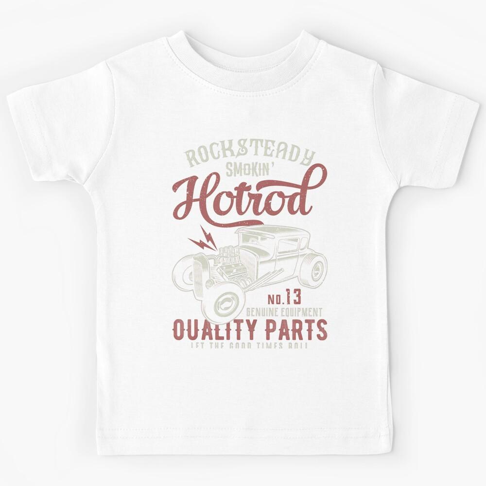 Vintage Car Racing Rod Muscle Drag Hot Kids T-Shirt 100