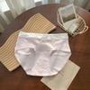 Women's Spring and Summer Sweet Printed Pure Cotton 10A Antibacterial Extension Cotton File Middle Waist Briefs