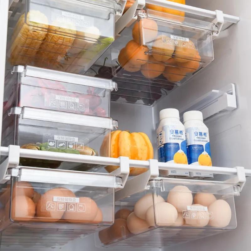 Automatic Rolling Egg Holder  Rack Fridge Egg Storage Box Container Kitchen Refrigerator  Dispenser Fridge Organizer Kitchen
