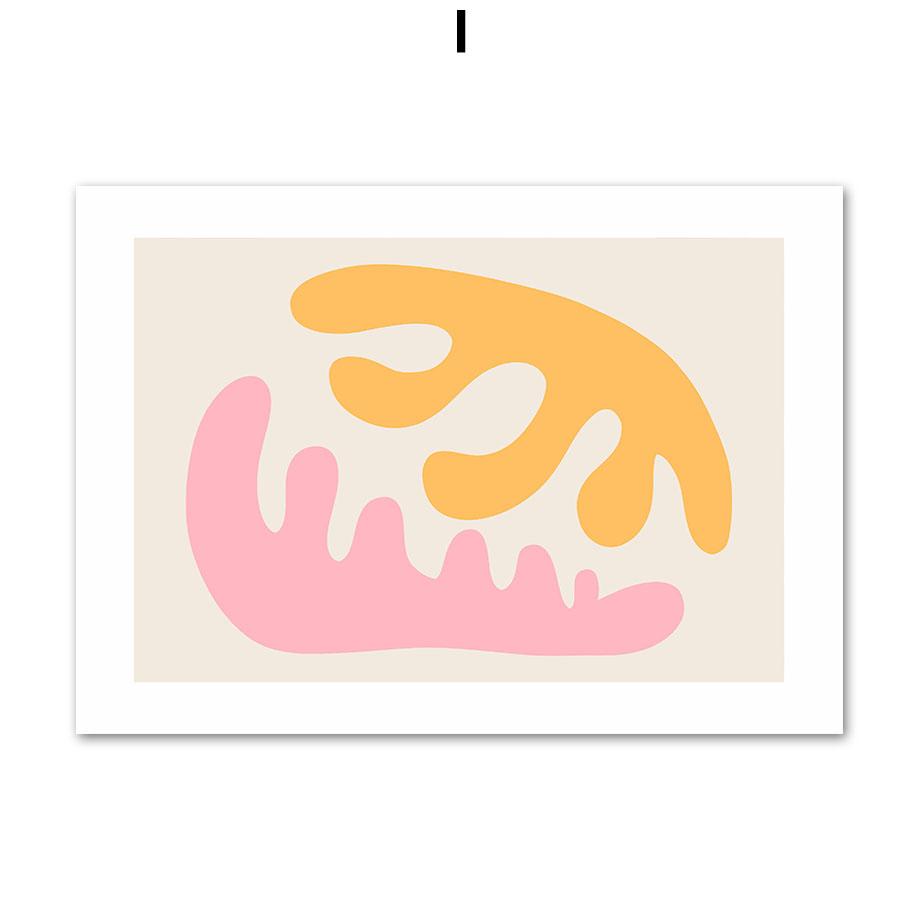 

Абстрактная линия лица, фруктовая геометрия, цветочный рынок, постеры и принты, настенная живопись на холсте для гостиной, декоративные картины A4 21X30cm No Framed