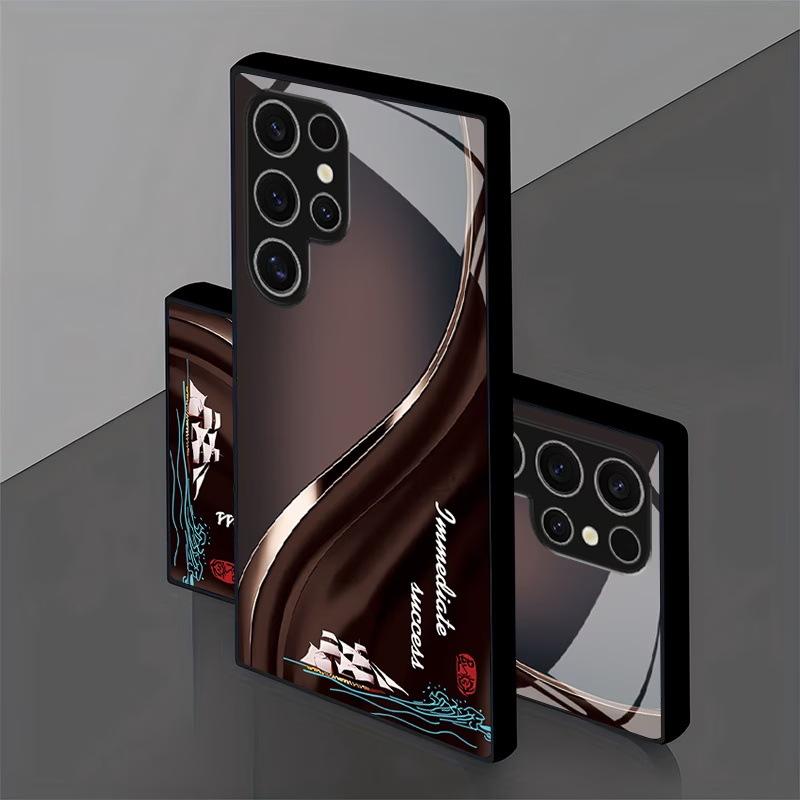 Hot-selling High-end Men's Business Gradual Change Samsung S25ULTRA Tempered Glass Mobile Phone Case