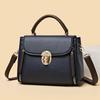 Fashion Lock Design Handbag Women High Quality PU Leather Tassel Top-handle Bag Luxury Shoulder Bag Large Capacity Lady Tote Bag