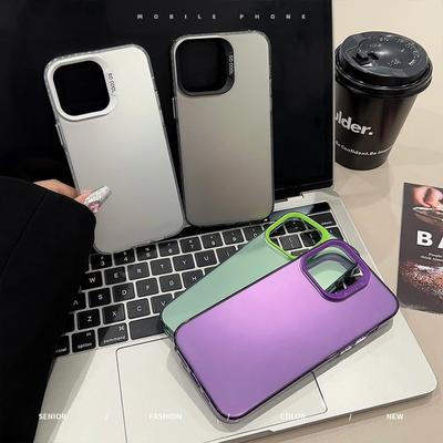 Aurora Laser IPhone 15 Suitable for 14Pro Max Mobile Phone Case 12 Apple 13 Solid Color Electroplating 11 High-end Sense X