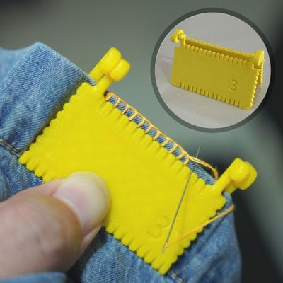 4 Stück/Set Aufsteckbarer Stichführer Kantenstichsperre und Nähmaß Nahtführungslineal Kante