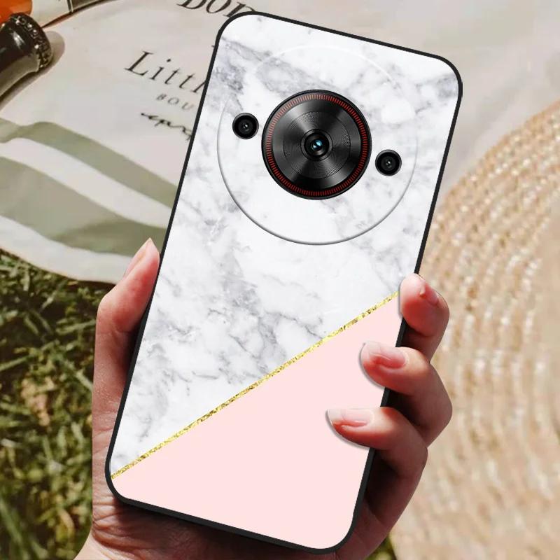 Per ZTE Blade A75 5G Custodia Cool Stampata Silicone TPU Morbida Cover per ZTE Blade A75 5G Custodie Nere Protettive Guscio Telefono A 75 5G