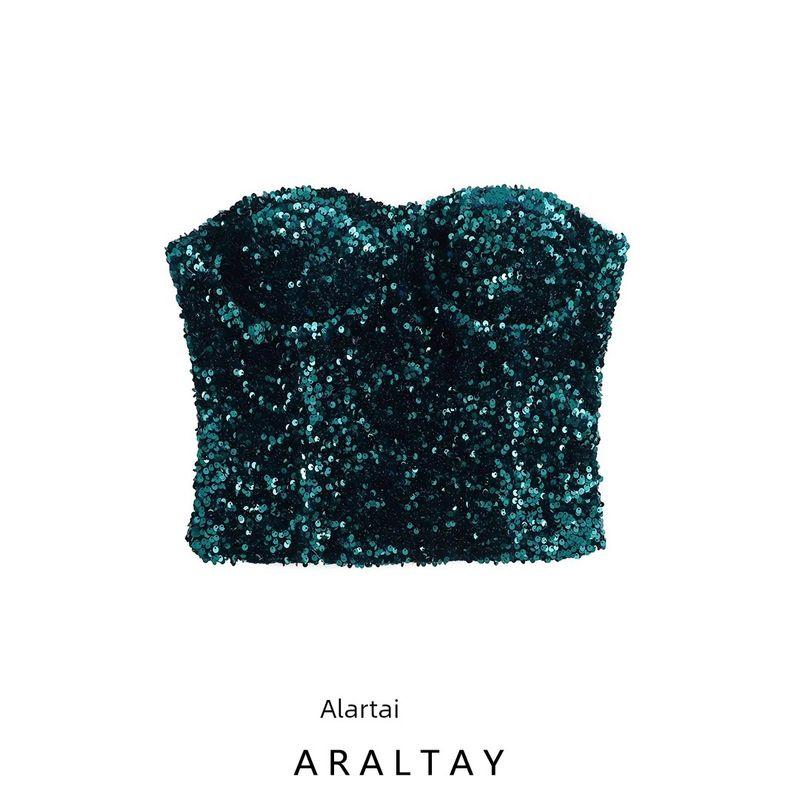 Araltay Fashion Style Women's Clothing New Niche Style Sequin Decorative Word Tank-Top 8741275 500