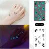 Ricalon Blue Luminous Love Couple Finger Tattoo Stickers