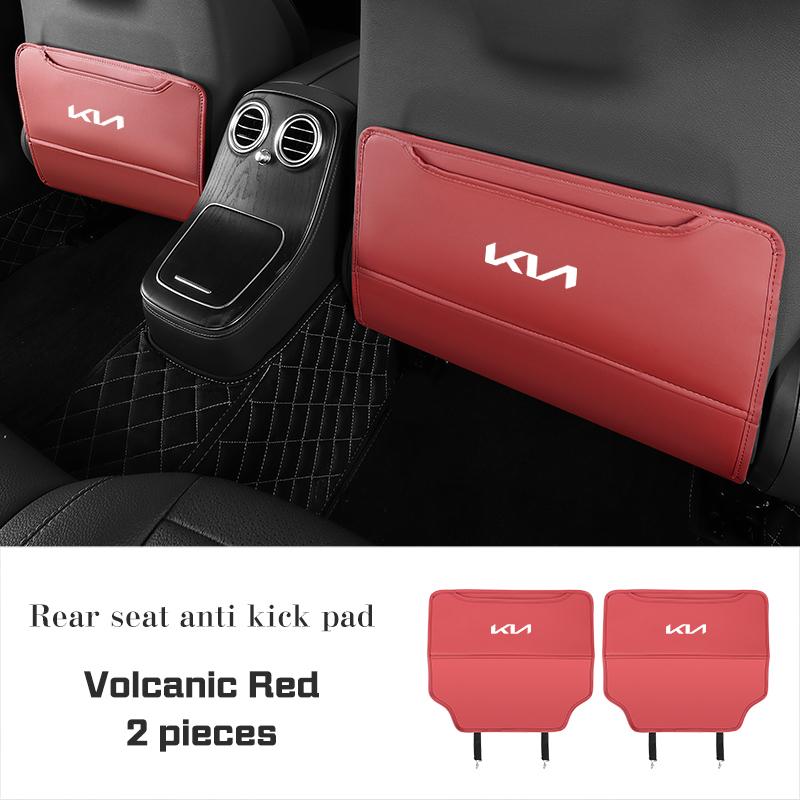 PU-Leder Auto Sitz Anti-Tritt-Matte für KIA Cadenza Sorento K3 K4 K5 K8 K9 Ceed Forte Sportage Seltos Schutzabdeckung Aufbewahrungstasche
