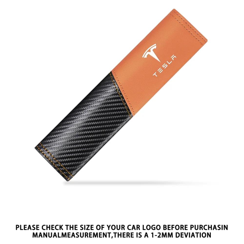 

Car Sticker Tesla 1/2pcs Car Seat Belt Shoulder Cover Breathable Protection Pad For Tesla Model 3 Y S X Roadster Cybertruck Jugu 1pcs