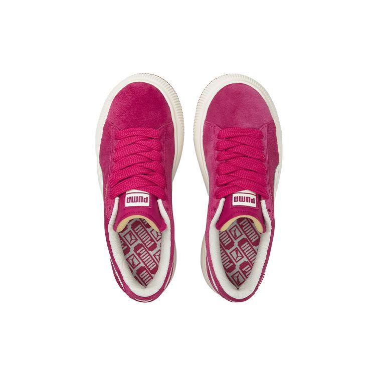 Puma Sneakers Casual Basse in Camoscio Mayu Up Suola Spessa Donna Bordeaux 381650-06