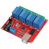 4 Channel 12V Computer USB Smart Switch Controller PC Relay Module Expansion Board
