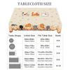 Kitchen Table Cloth Cute Cat Round Tablecloth Home Decor Available Cartoon Pattern Printed Desk Tablecloth Process Courtyard