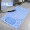 Solid Color Non-Slip PVC Bath Mat Massage Feature Waterproof Toilet Floor Mat with Eco-Friendly Hair Generation for Hotels