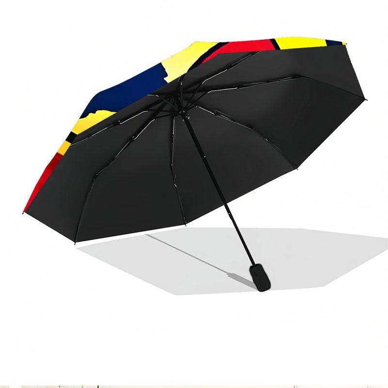Club America Print Automatic Open Close Umbrella, Portable Foldable Umbrella, for Outdoor Commute Camping Trip, Ideal Birthday Gift