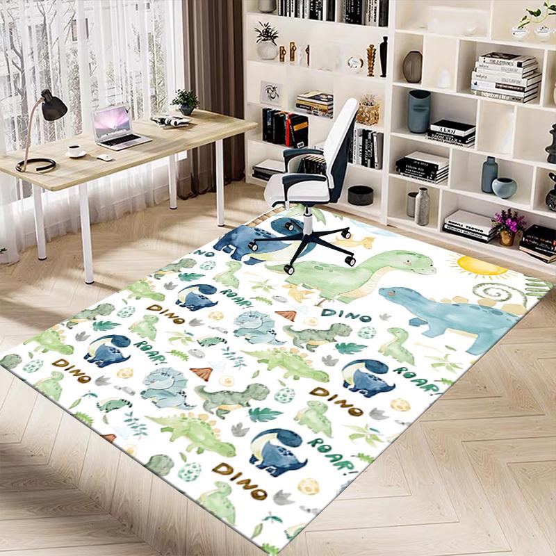 1PC Dinosaur Sun Extra Large Non-Slip Floor carpet, Office, family, bedroom, Studio - Large Area RugJ0392