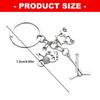 Golf Equipment Shaped Keychain with Golf Racket and Ball Sports Themed Keyring Accessory For Daily Essential