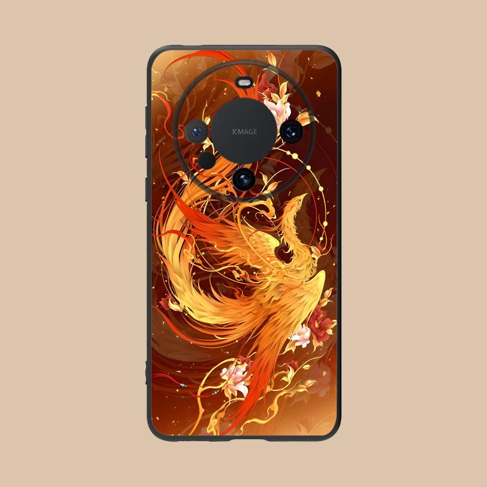 Luxury Phoenix Mobile Cell Phone Case for Huawei Mate 60 50 40 30 20 10 Pro Plus Lite E 5G Colorful Printing Cover Pretty Luxury