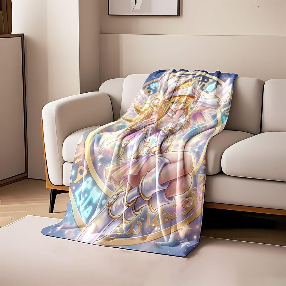 

A magical design featuring iridescent armor, celestial motifs, and glowing text. for all seasons blanket lunch break throw gift 80cm x 120cm