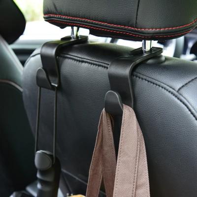 2ks Univerzální háčky na autosedačky Auto hlavová opěrka Háček na zadní sedadlo Úložný prostor vozidla Věšák na kabelky Taška na potraviny Příslušenství interiéru auta